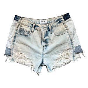 Frame denim reverse side relaxed short‎ talia sz 26 but fits like 28 RUNS LARGE